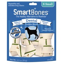 SMART BONES   迷你潔齒骨  4"  (牛奶薄荷味 6 支)